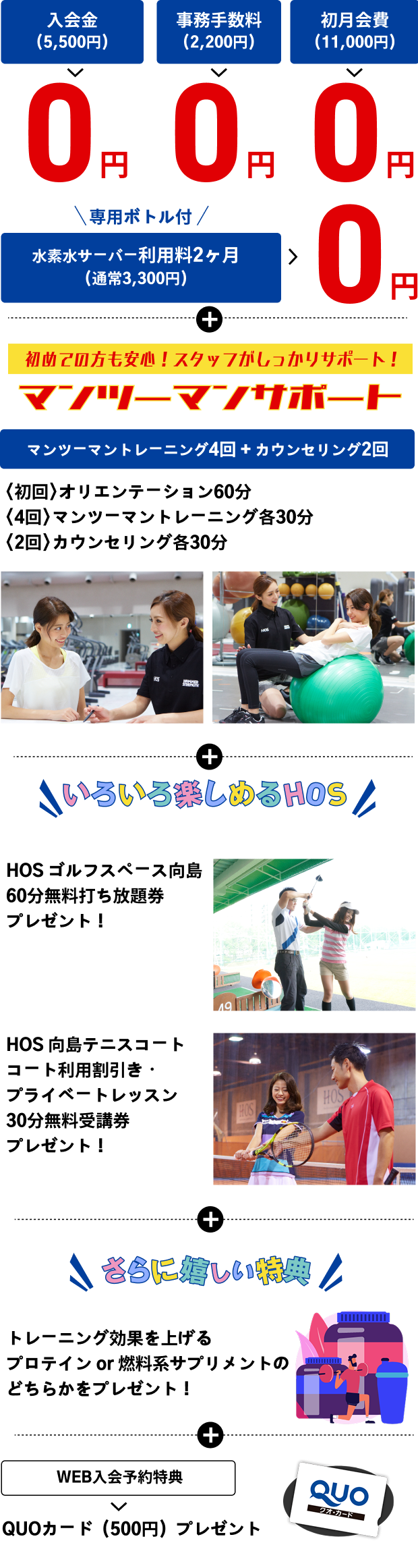入会キャンペーン詳細
