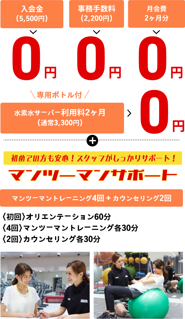 入会キャンペーン詳細
